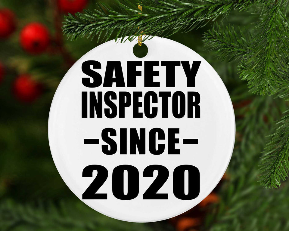 Safety Inspector Since 2020 - Circle Ornament