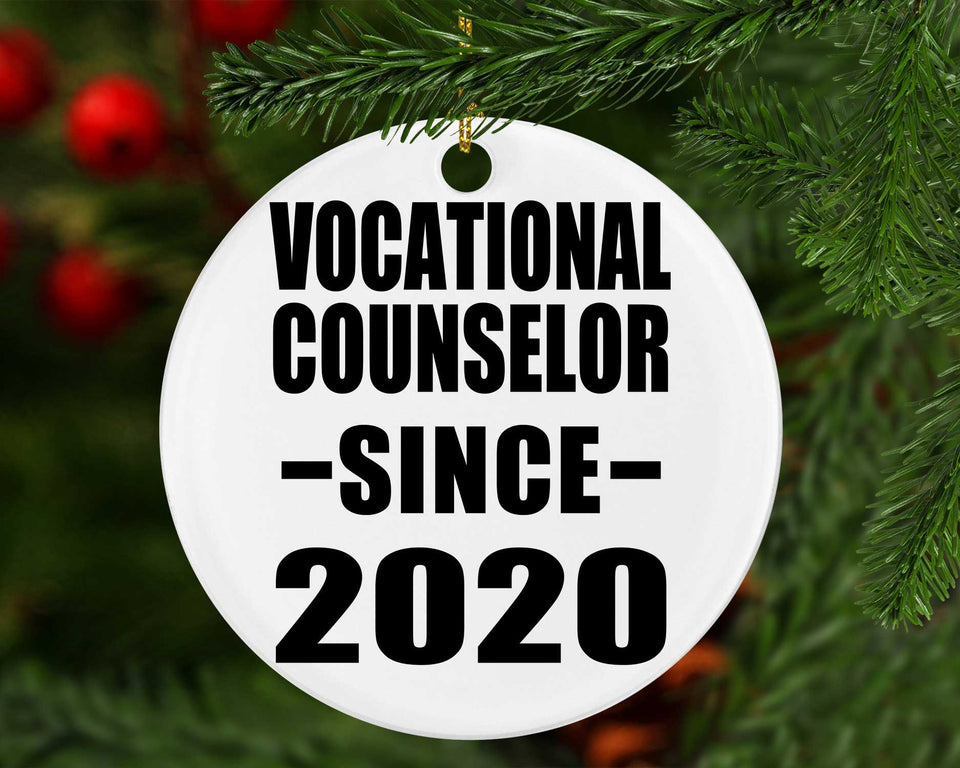 Vocational Counselor Since 2020 - Circle Ornament