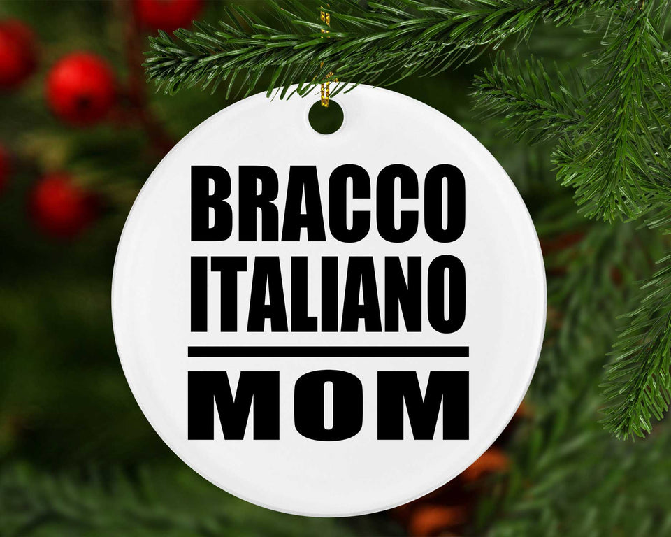 Bracco Italiano Mom - Circle Ornament
