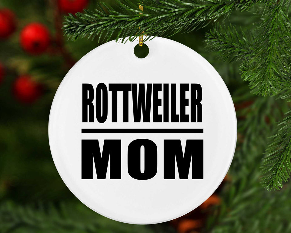 Rottweiler Mom - Circle Ornament