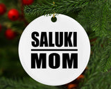 Saluki Mom - Circle Ornament