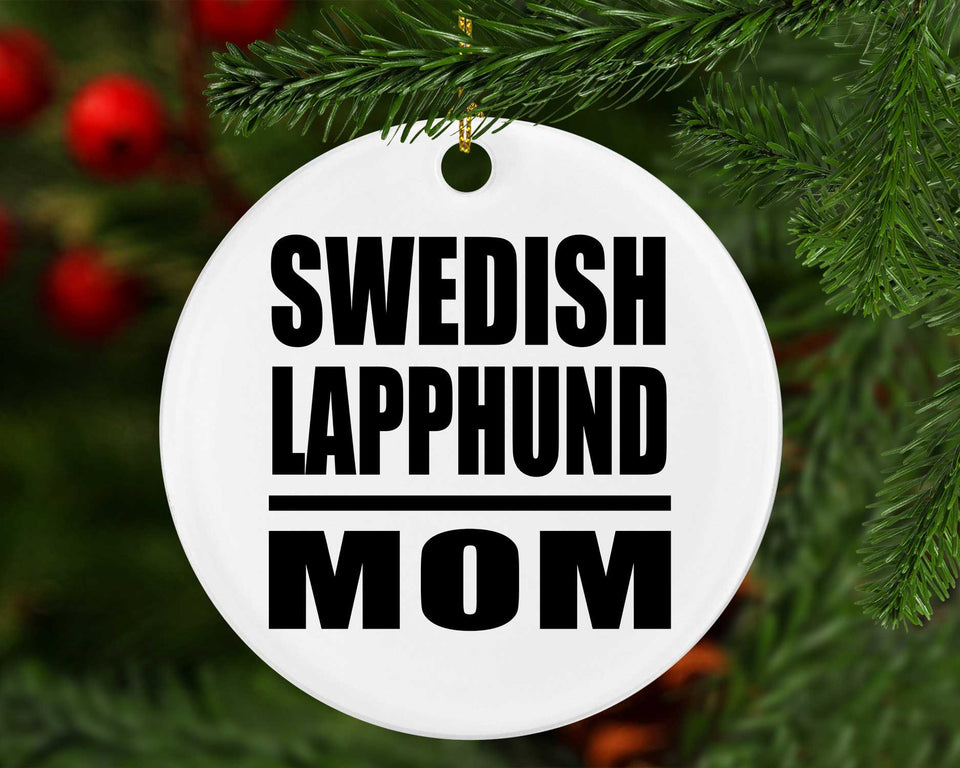Swedish Lapphund Mom - Circle Ornament