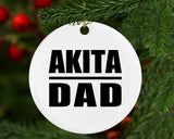 Akita Dad - Circle Ornament