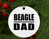Beagle Dad - Circle Ornament