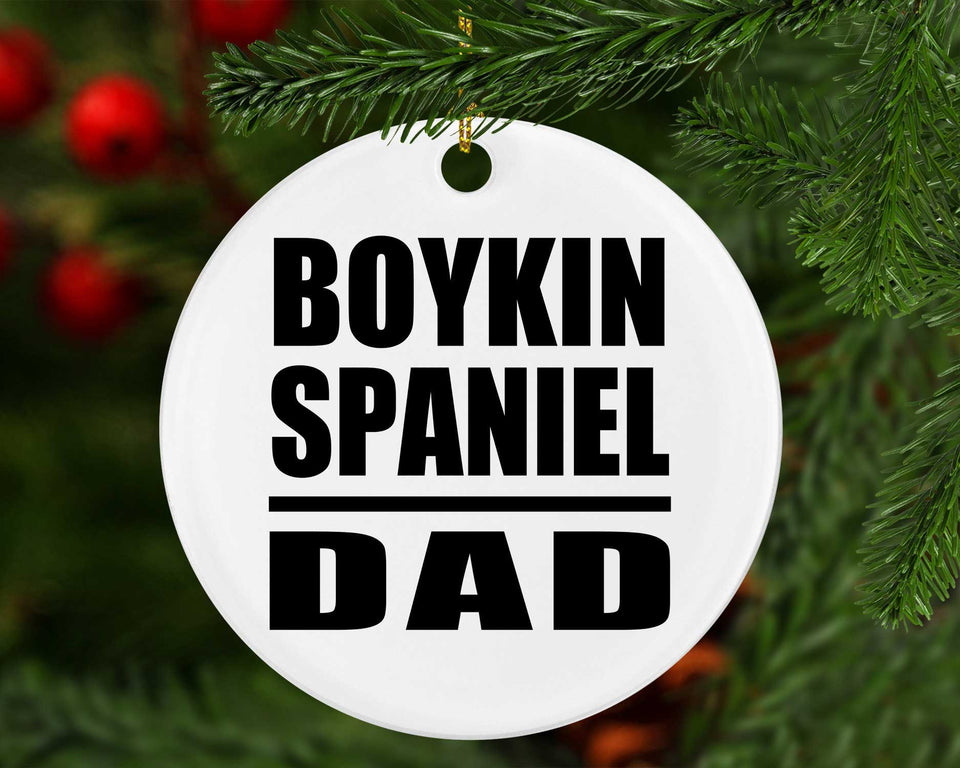 Boykin Spaniel Dad - Circle Ornament