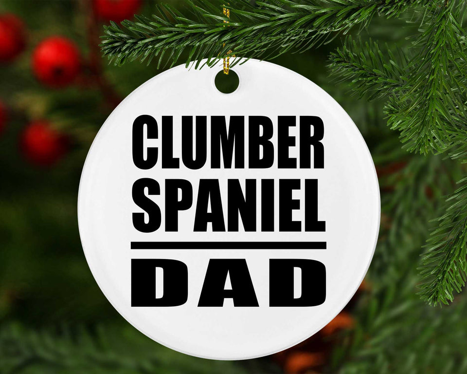 Clumber Spaniel Dad - Circle Ornament