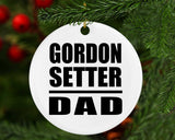 Gordon Setter Dad - Circle Ornament