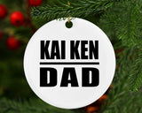 Kai Ken Dad - Circle Ornament