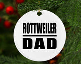 Rottweiler Dad - Circle Ornament