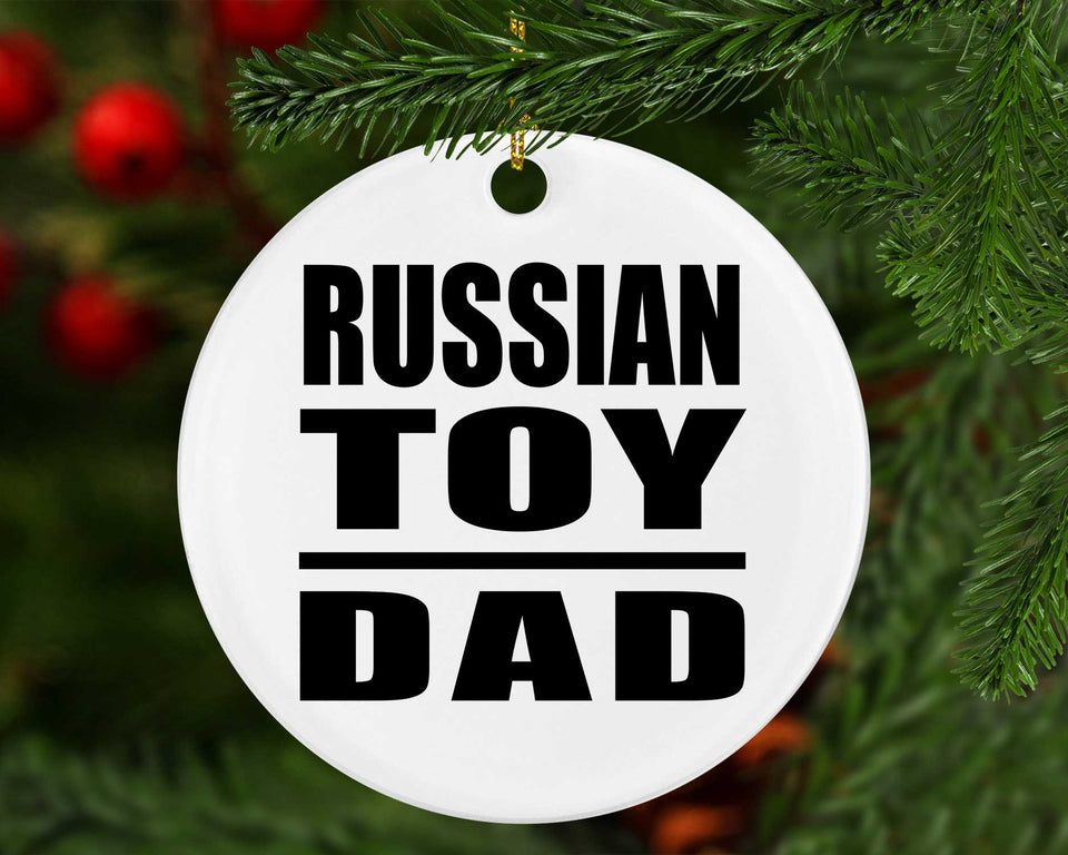 Russian Toy Dad - Circle Ornament