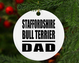 Staffordshire Bull Terrier Dad - Circle Ornament