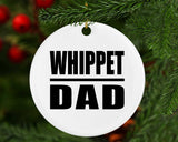 Whippet Dad - Circle Ornament