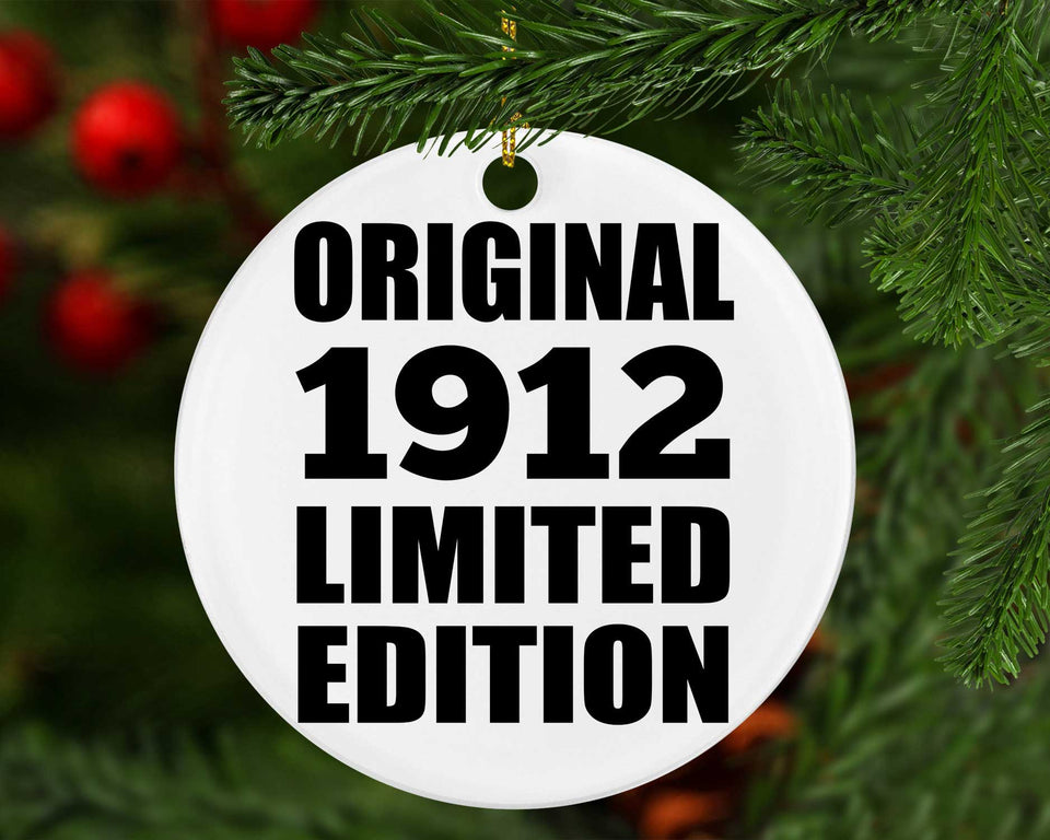 112th Birthday Original 1912 Limited Edition - Circle Ornament