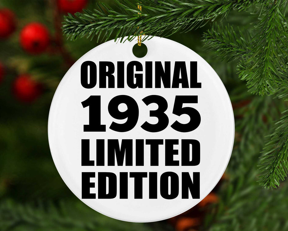 89th Birthday Original 1935 Limited Edition - Circle Ornament