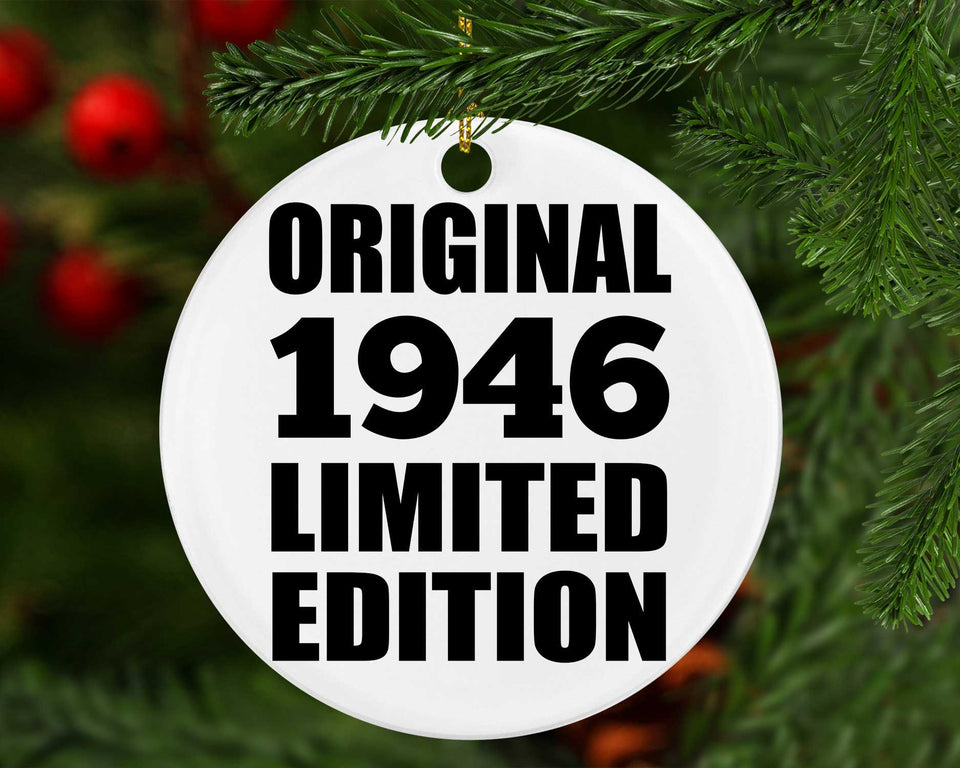 78th Birthday Original 1946 Limited Edition - Circle Ornament
