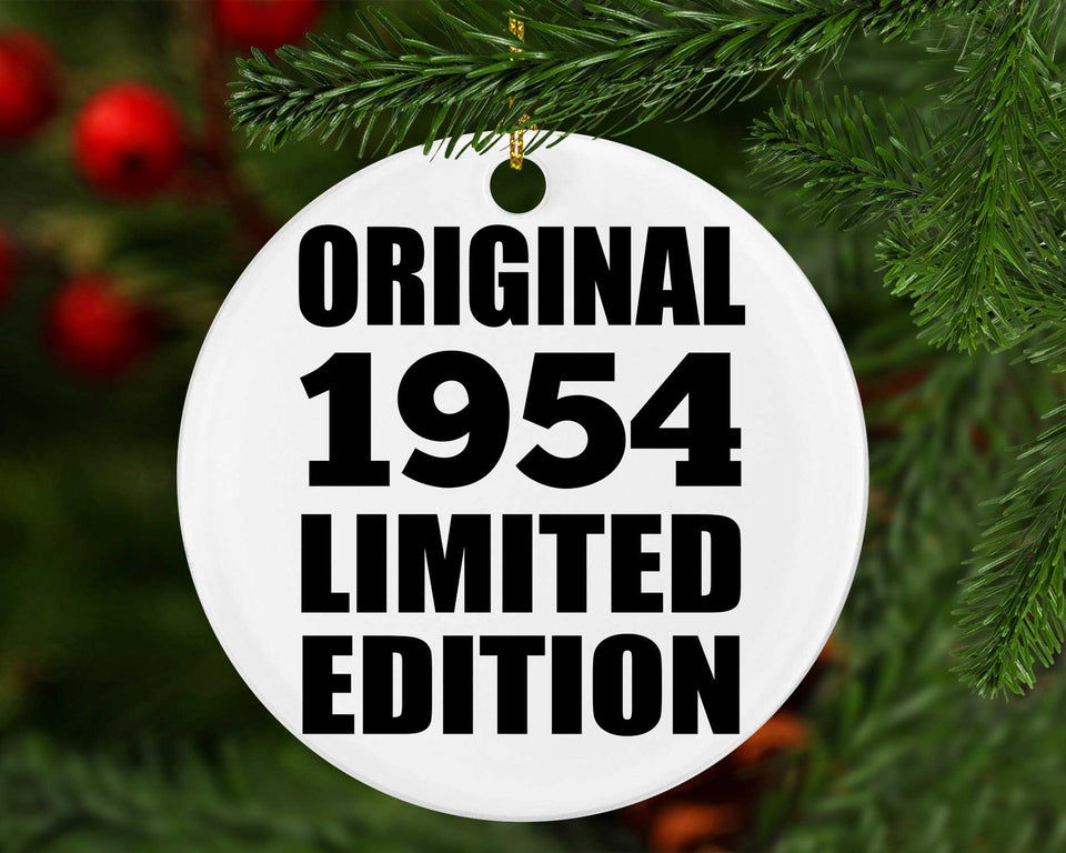70th Birthday Original 1954 Limited Edition - Circle Ornament