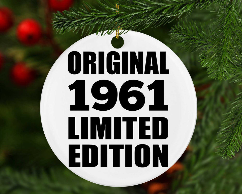 63rd Birthday Original 1961 Limited Edition - Circle Ornament