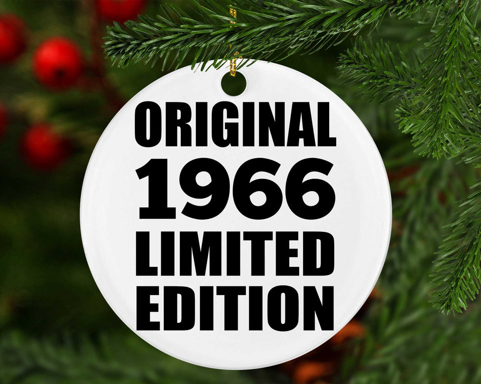 58th Birthday Original 1966 Limited Edition - Circle Ornament
