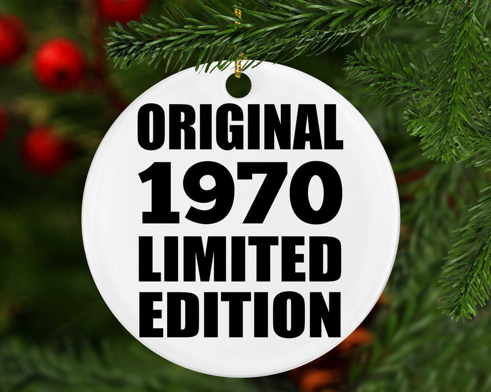 54th Birthday Original 1970 Limited Edition - Circle Ornament