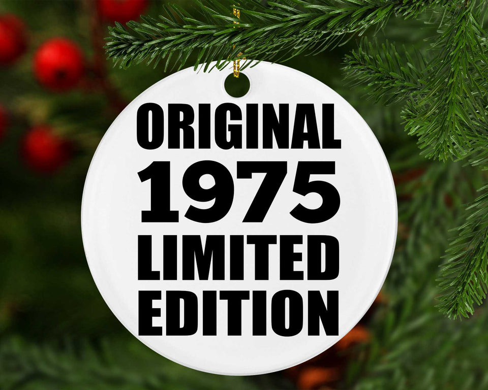 49th Birthday Original 1975 Limited Edition - Circle Ornament