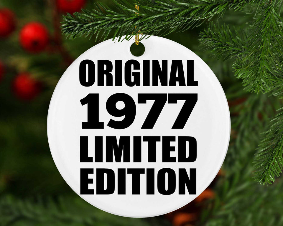 47th Birthday Original 1977 Limited Edition - Circle Ornament