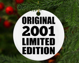 23rd Birthday Original 2001 Limited Edition - Circle Ornament