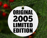 19th Birthday Original 2005 Limited Edition - Circle Ornament
