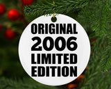 18th Birthday Original 2006 Limited Edition - Circle Ornament