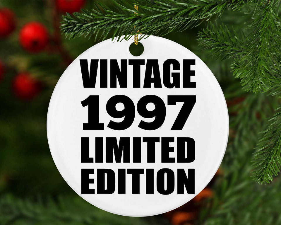27th Birthday Vintage 1997 Limited Edition - Circle Ornament