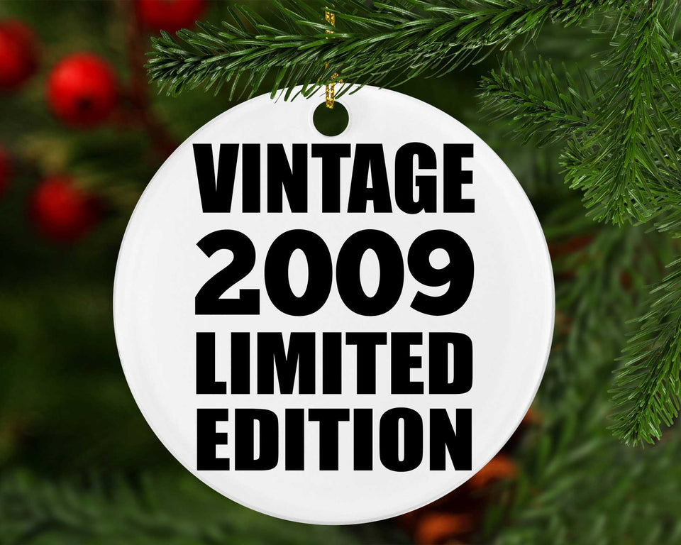 15th Birthday Vintage 2009 Limited Edition - Circle Ornament