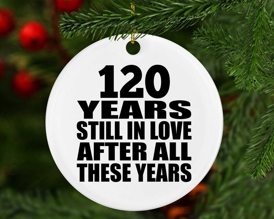 120th Anniversary 120 Years Still In Love After These Years - Circle Ornament