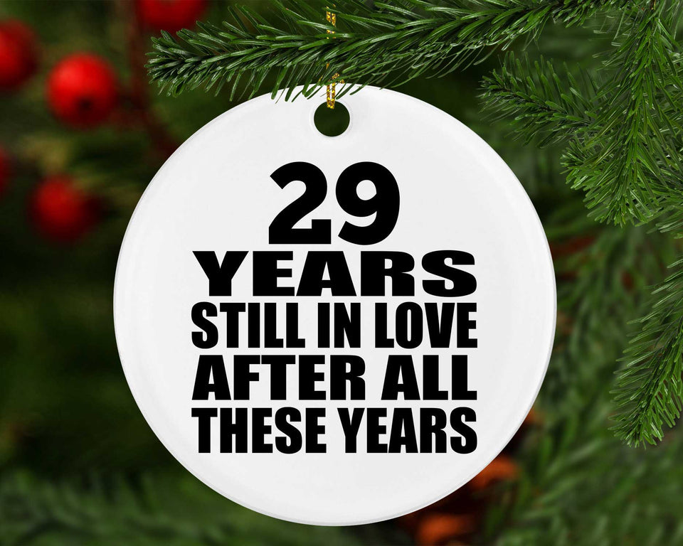 29th Anniversary 29 Years Still In Love After These Years - Circle Ornament