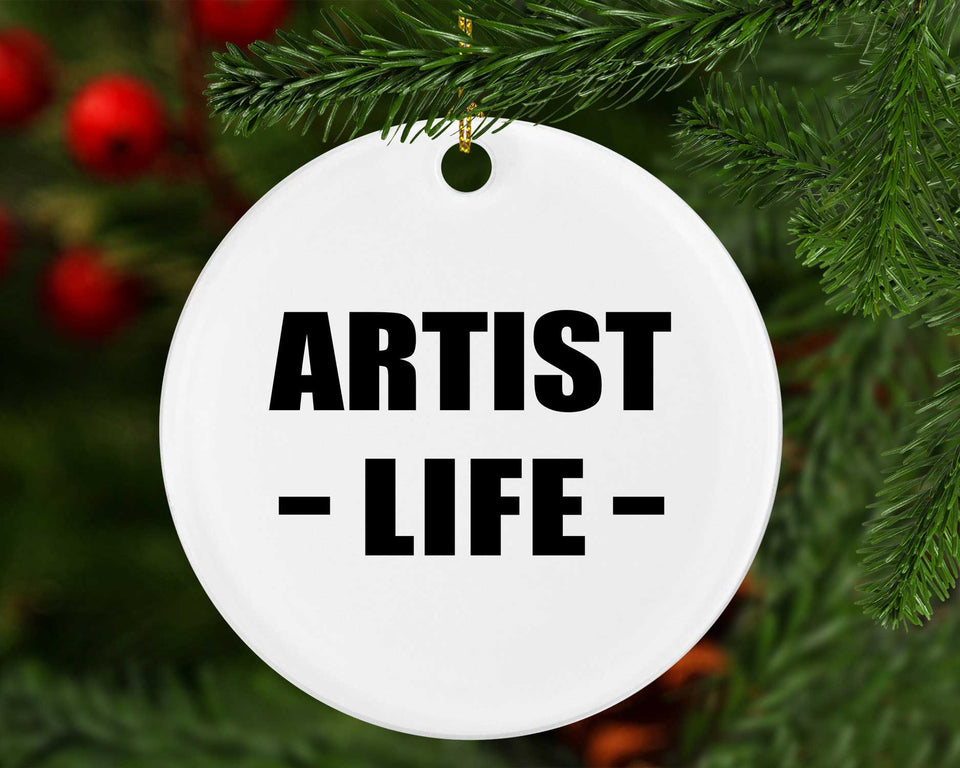 Artist Life - Circle Ornament