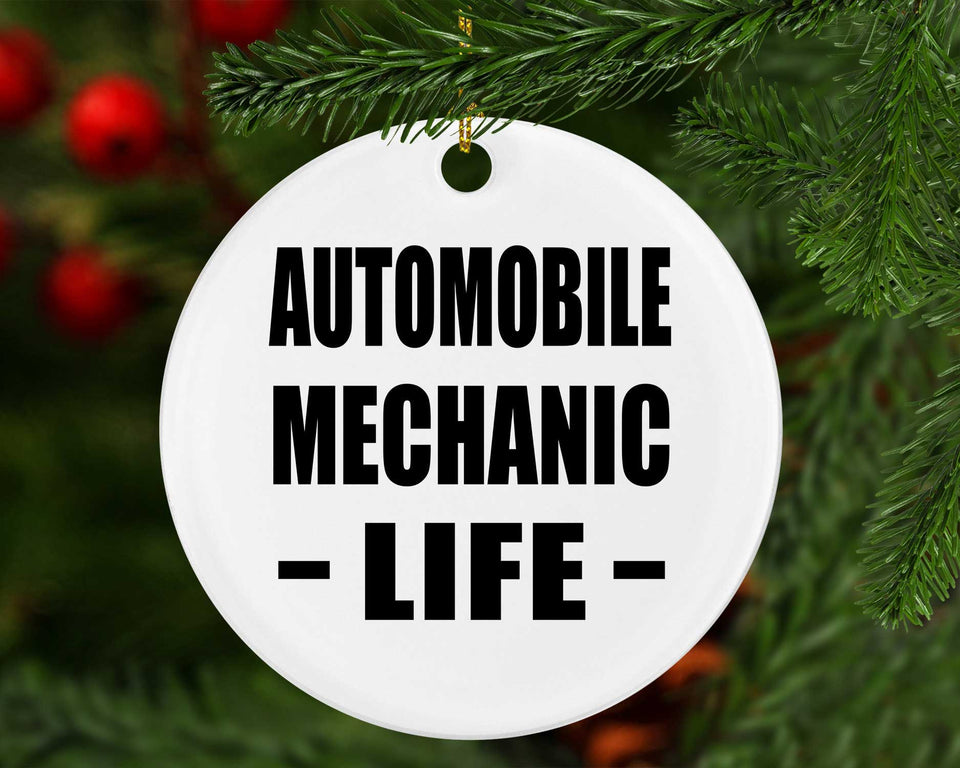 Automobile Mechanic Life - Circle Ornament