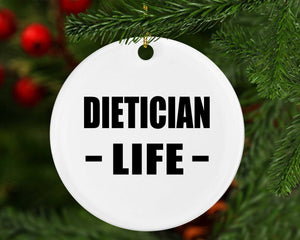 Dietician Life - Circle Ornament