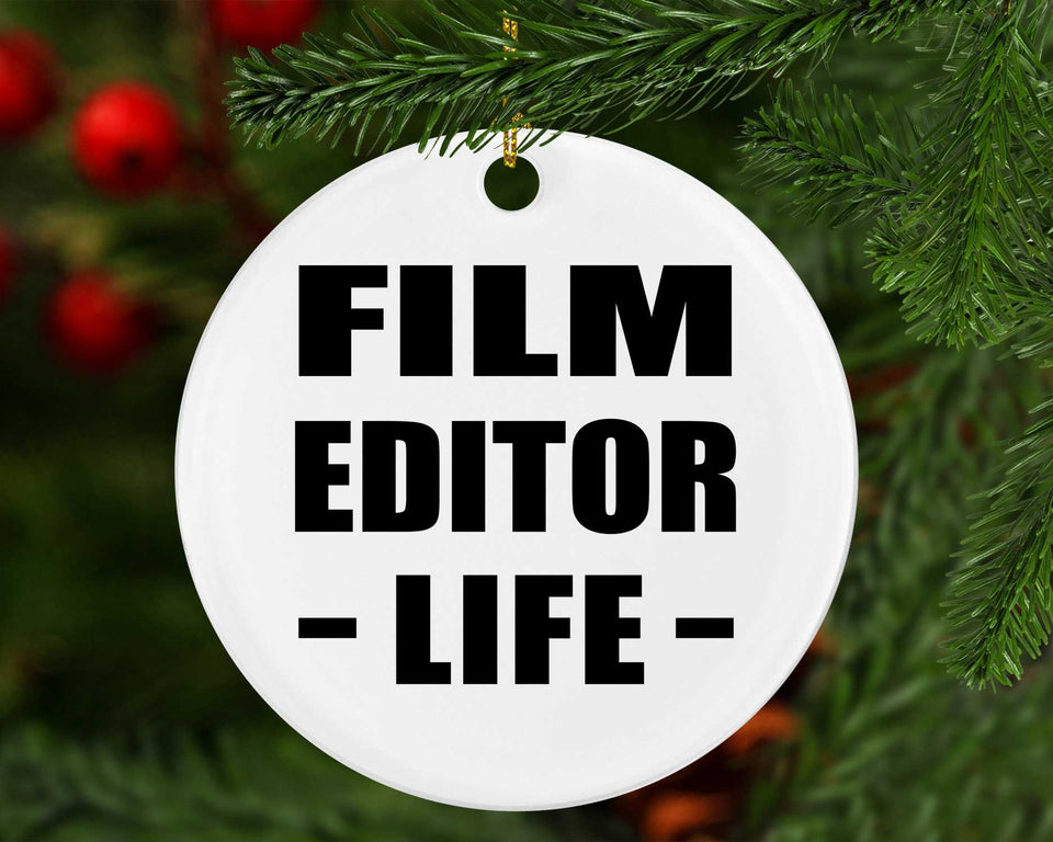 Film Editor Life - Circle Ornament