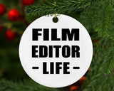 Film Editor Life - Circle Ornament
