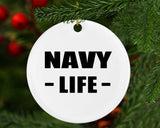 Navy Life - Circle Ornament