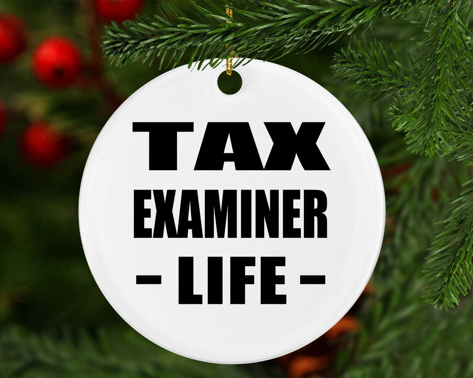 Tax Examiner Life - Circle Ornament