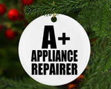 A+ Appliance Repairer - Circle Ornament