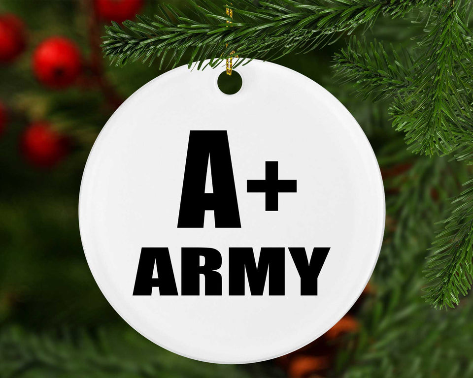 A+ Army - Circle Ornament