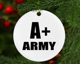 A+ Army - Circle Ornament