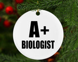 A+ Biologist - Circle Ornament