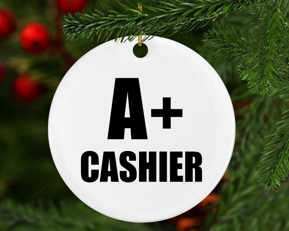 A+ Cashier - Circle Ornament