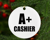 A+ Cashier - Circle Ornament