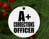 A+ Corrections Officer - Circle Ornament