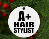 A+ Hair Stylist - Circle Ornament