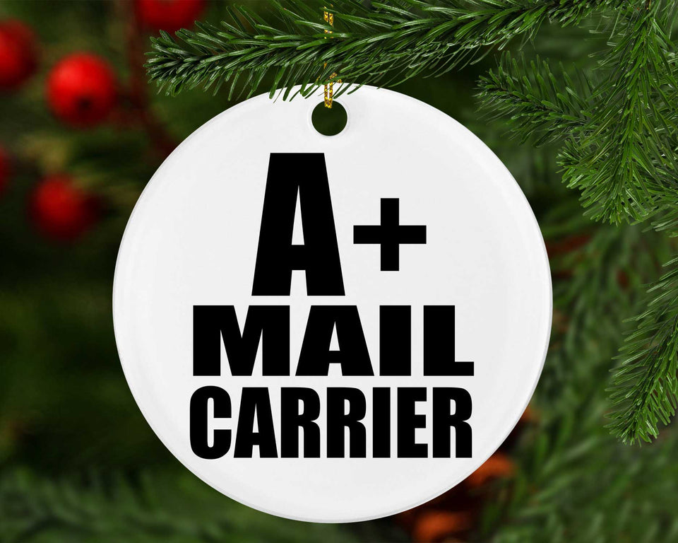 A+ Mail Carrier - Circle Ornament