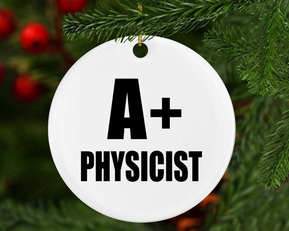 A+ Physicist - Circle Ornament