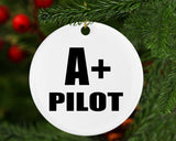 A+ Pilot - Circle Ornament